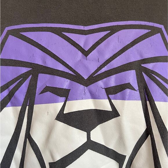 Neff Snoop Lion Dogg Gray Teal White Purple Triumph Charcoal Sweatshirt L *Good* - Picture 8 of 9